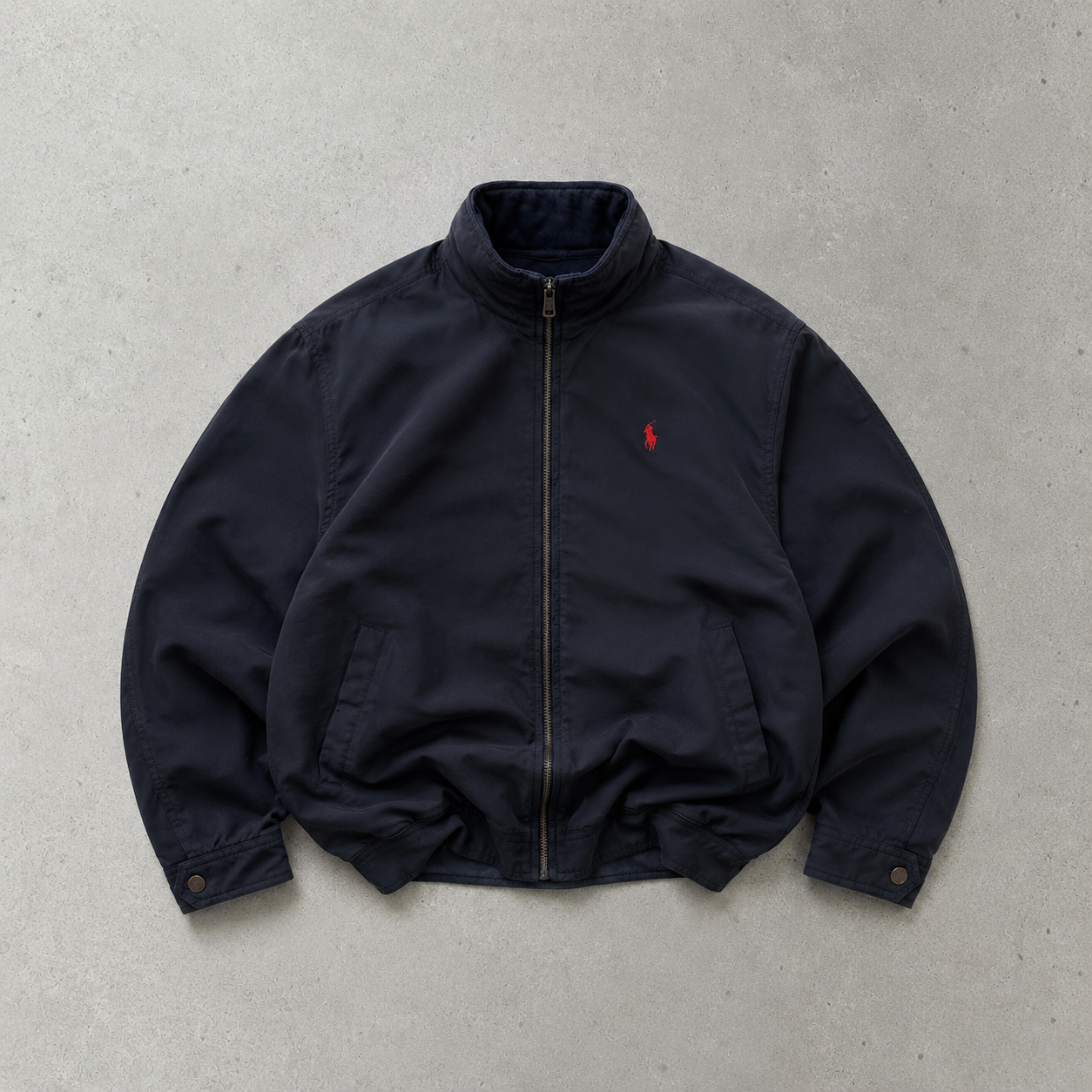 Ralph Lauren Harrington Jacket Navy Limited Stitched Logo (XS)