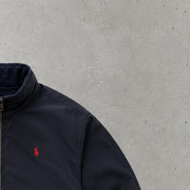Ralph Lauren Harrington Jacket Navy Limited Stitched Logo (XS)