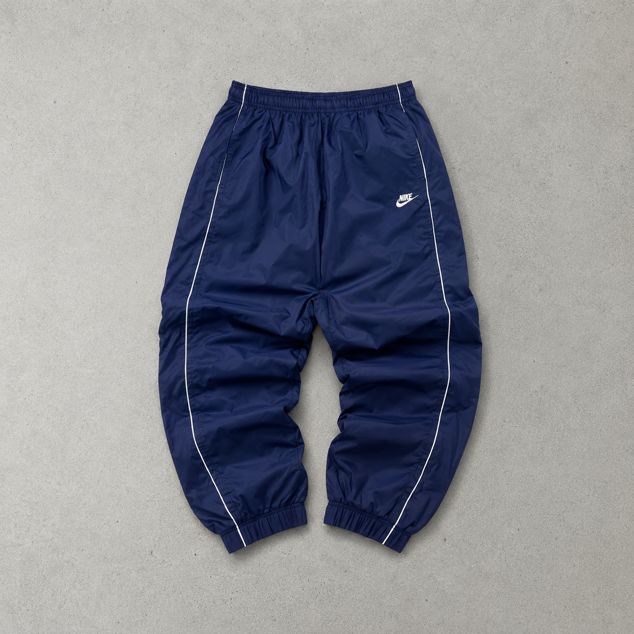 80s Y2K Nike Track Pants Marineblau Rare (M)