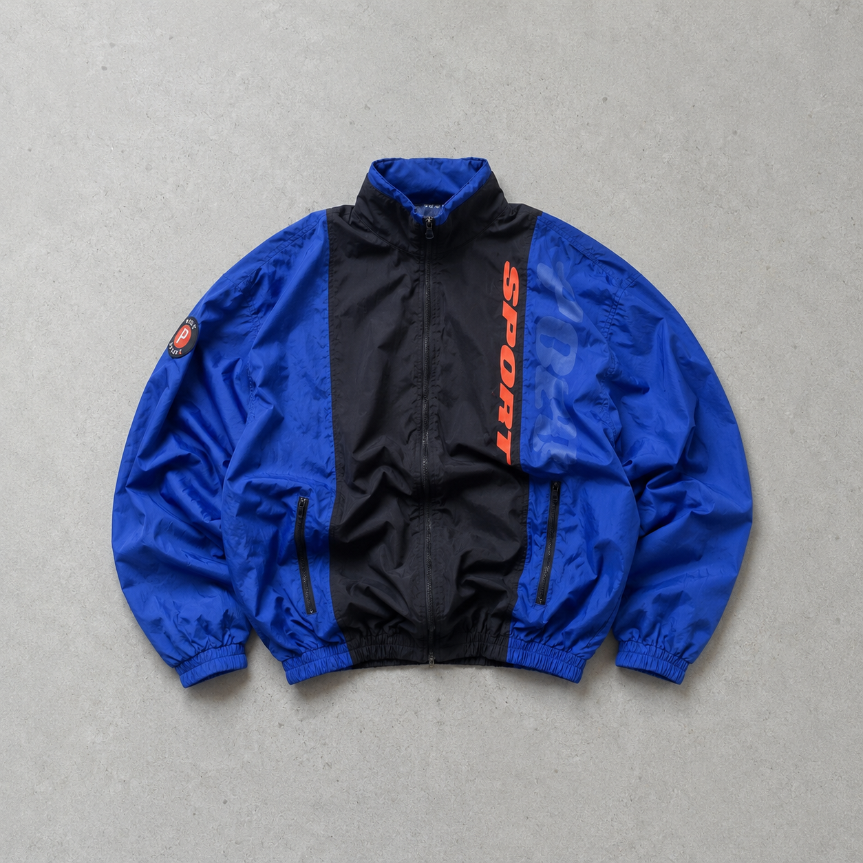 Polo Sport 90s Ralph Lauren Windbreaker Black Blue Limited (L)