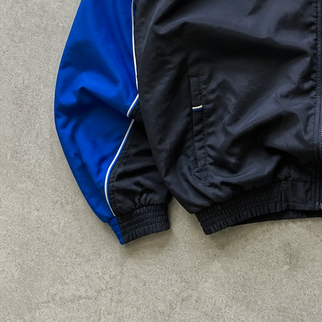 Adidas Jacket Blau, Schwarz Rare (L) Stitched Logo