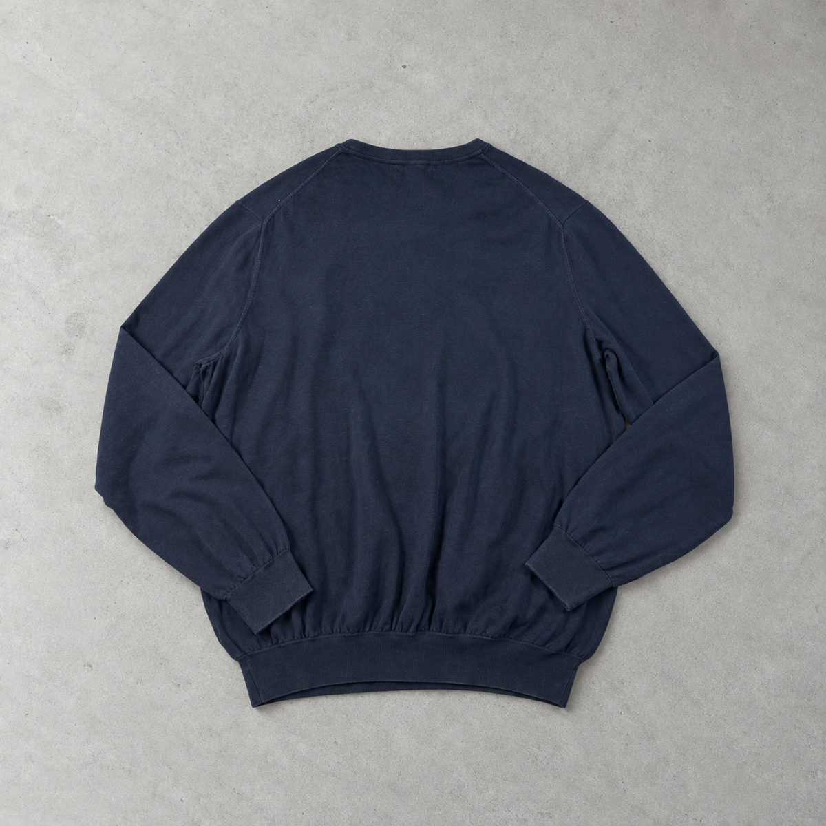 Polo Ralph Lauren Sweater Marineblau Rare (L) Stitched Logo