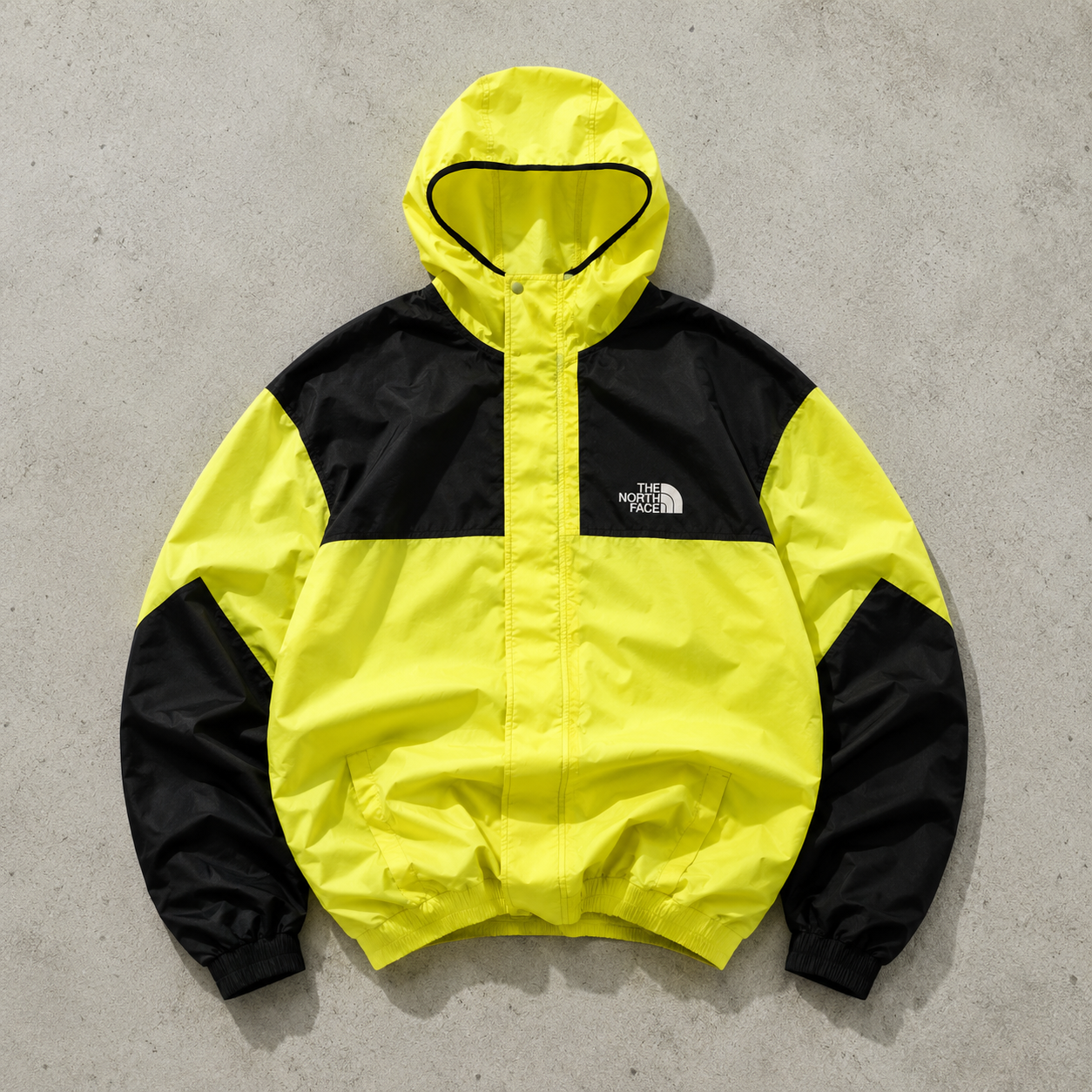 The North Face Windbreaker Yellow, Black Rare (S)