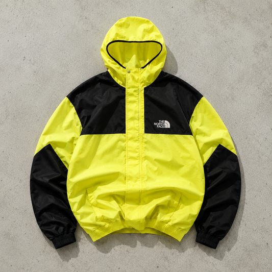 The North Face Windbreaker Yellow, Black Rare (S)