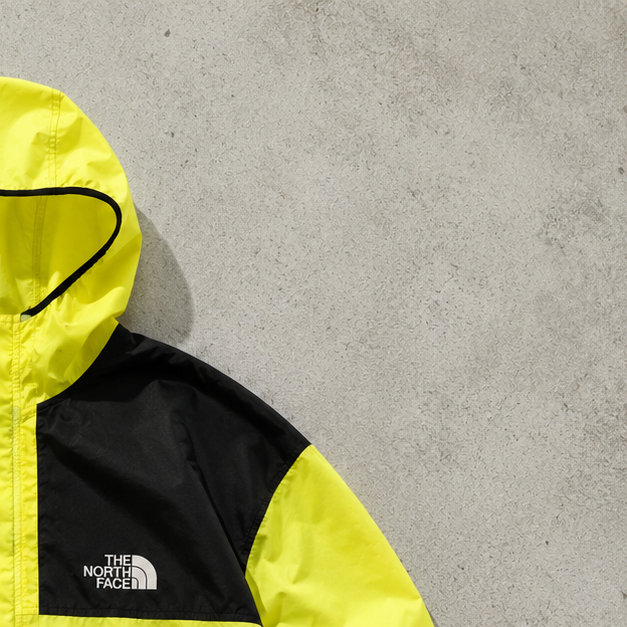 The North Face Windbreaker Yellow, Black Rare (S)