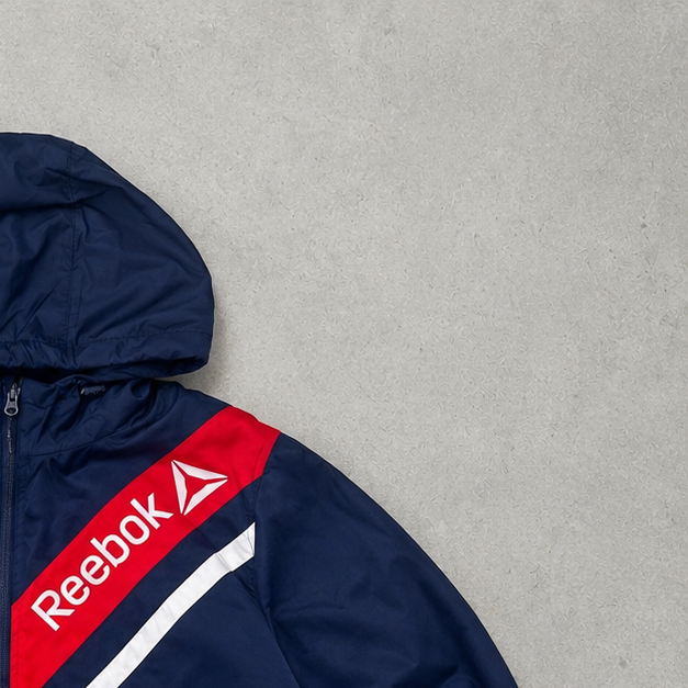 Y2K Reebok Hoodie Navy / Red Limited (L)