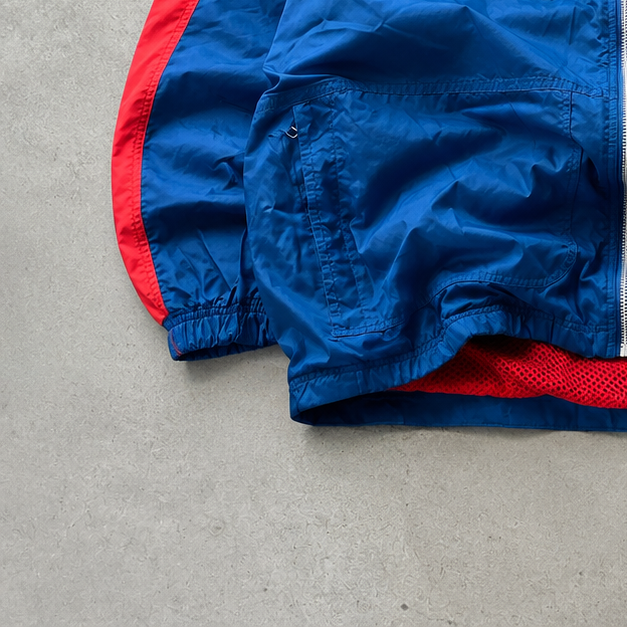 Y2K Nike Windbreaker Marineblau, Red Rare (Size XL)