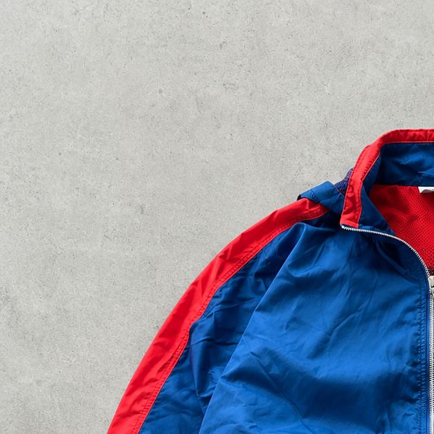 Y2K Nike Windbreaker Marineblau, Red Rare (Size XL)