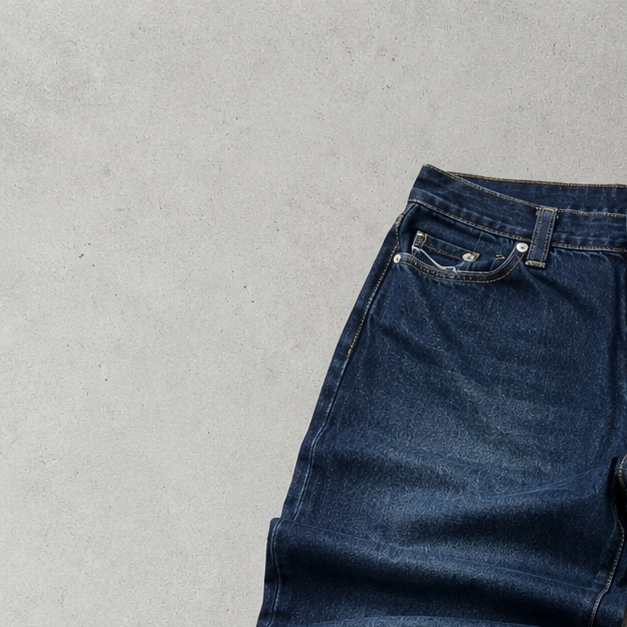 Y2K True Religion Jeans Marineblau, Blau Limited (S)