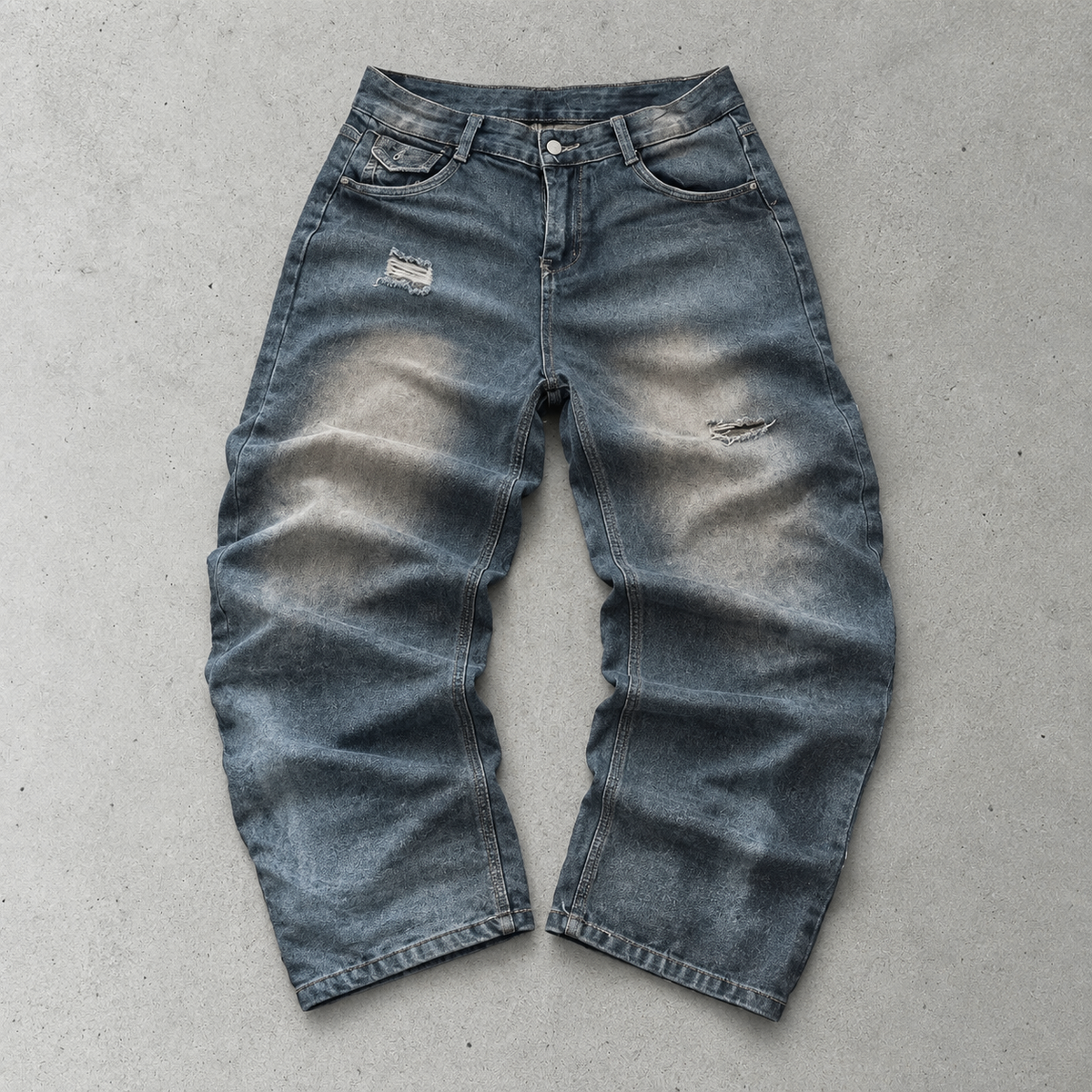 True Religion Jeans Blue Rare Stitched Logo (M)