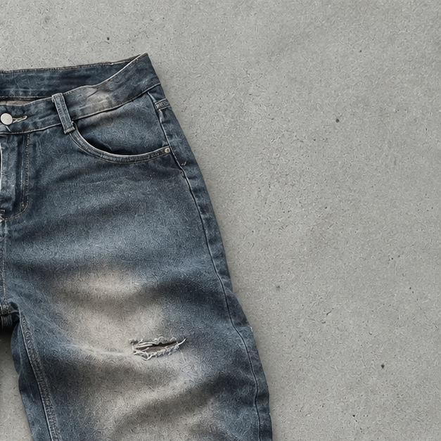 True Religion Jeans Blue Rare Stitched Logo (M)