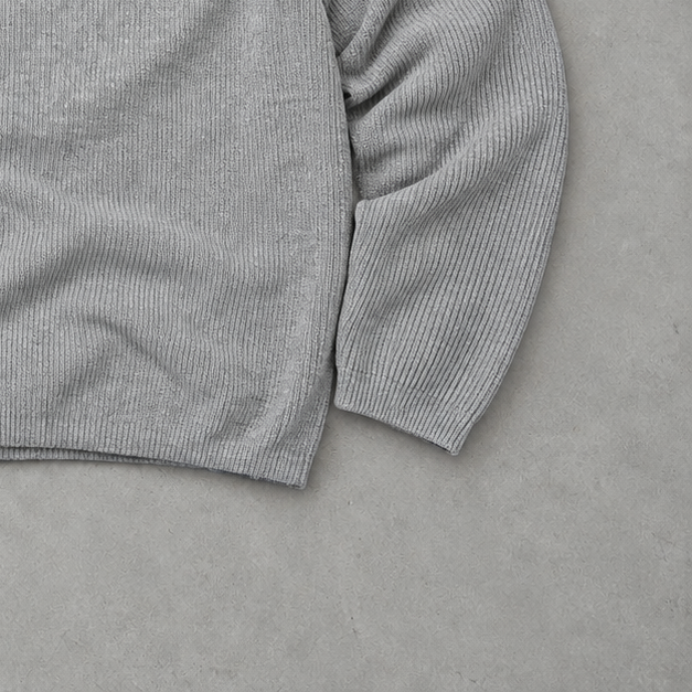 Ralph Lauren Sweater Grau Stitched Logo Rare (L)