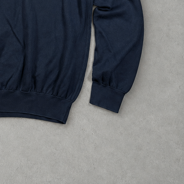 Polo Ralph Lauren Sweater Marineblau Rare (L) Stitched Logo