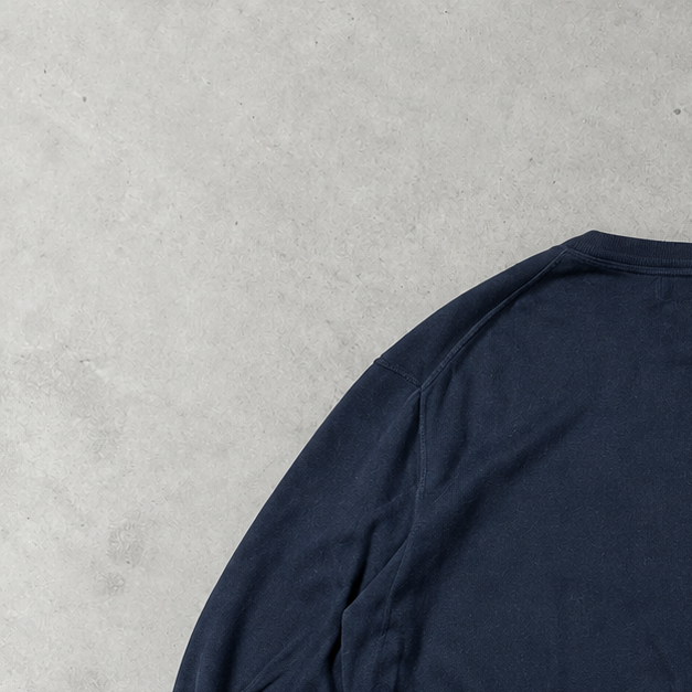 Polo Ralph Lauren Sweater Marineblau Rare (L) Stitched Logo