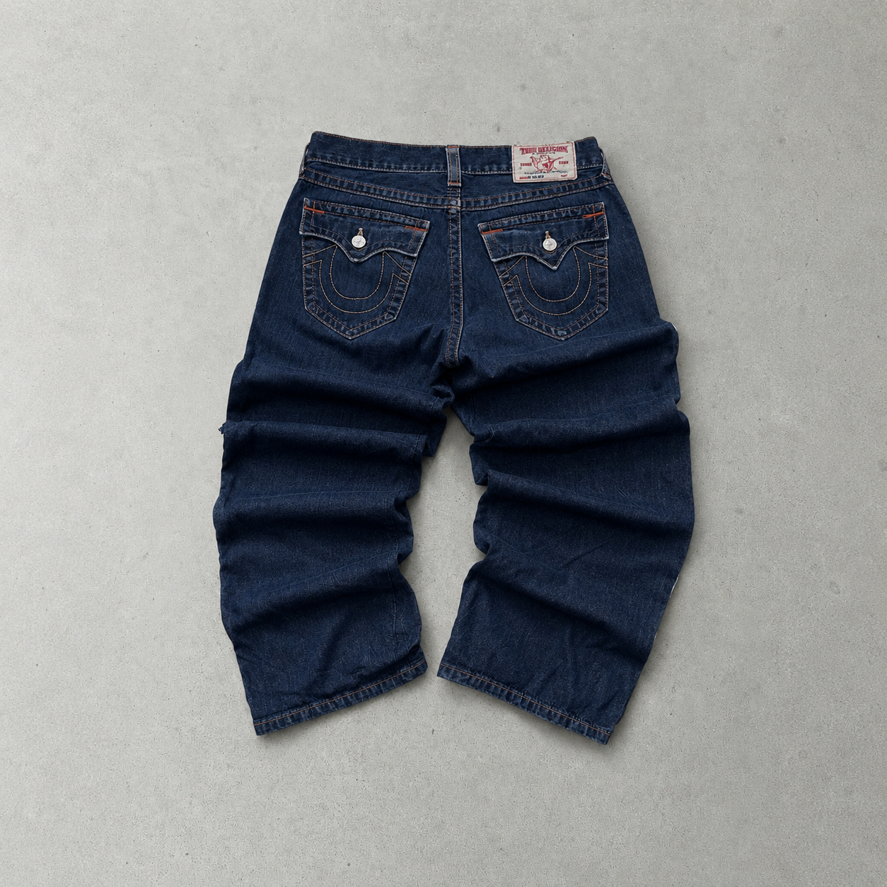 Y2K True Religion Jeans Marineblau, Blau Rare (W31 | DE 46)