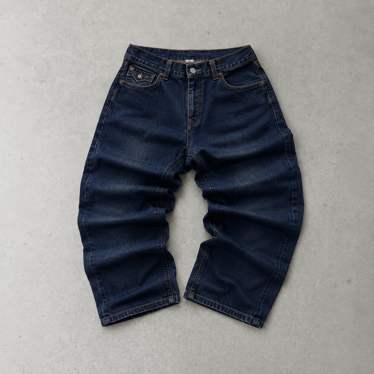 Y2K True Religion Jeans Marineblau, Blau Rare (W31 | DE 46)
