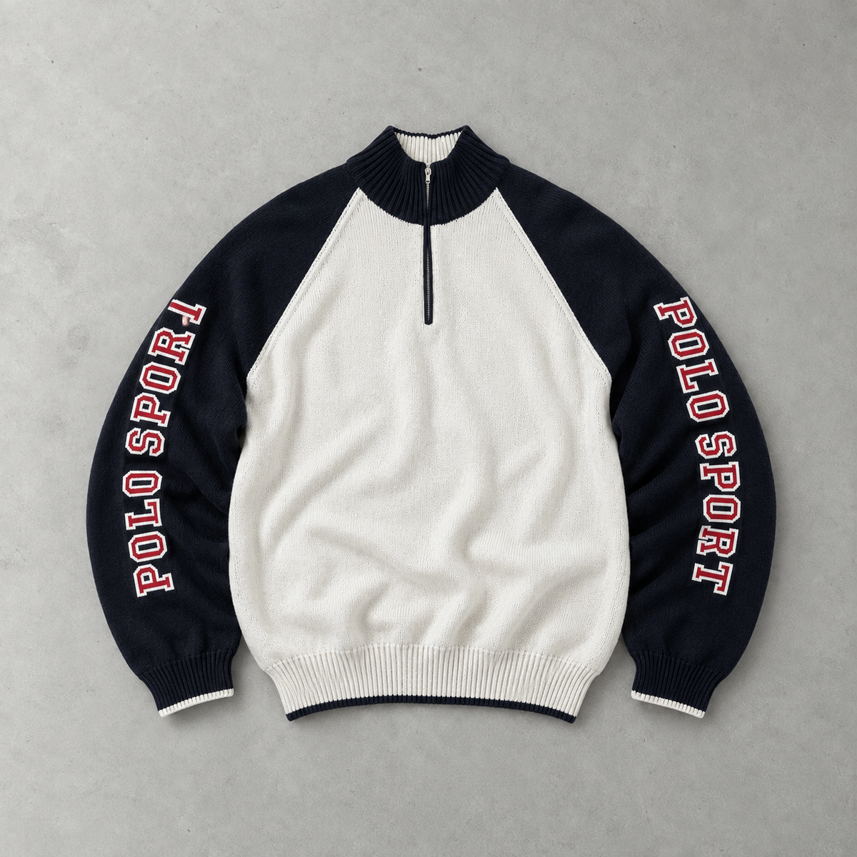 Ralph Lauren Sweatshirt Weiß Stitched Logo Limited (L)