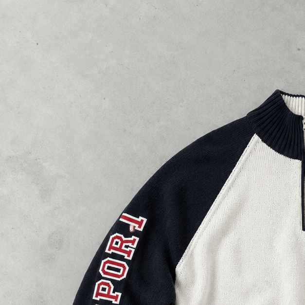 Ralph Lauren Sweatshirt Weiß Stitched Logo Limited (L)