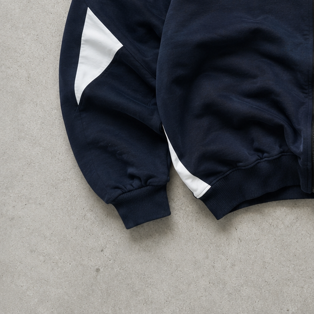 90s 2000 Reebok Windbreaker Black / White Limited Stitched Logo (XL)