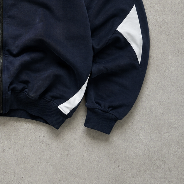 90s 2000 Reebok Windbreaker Black / White Limited Stitched Logo (XL)