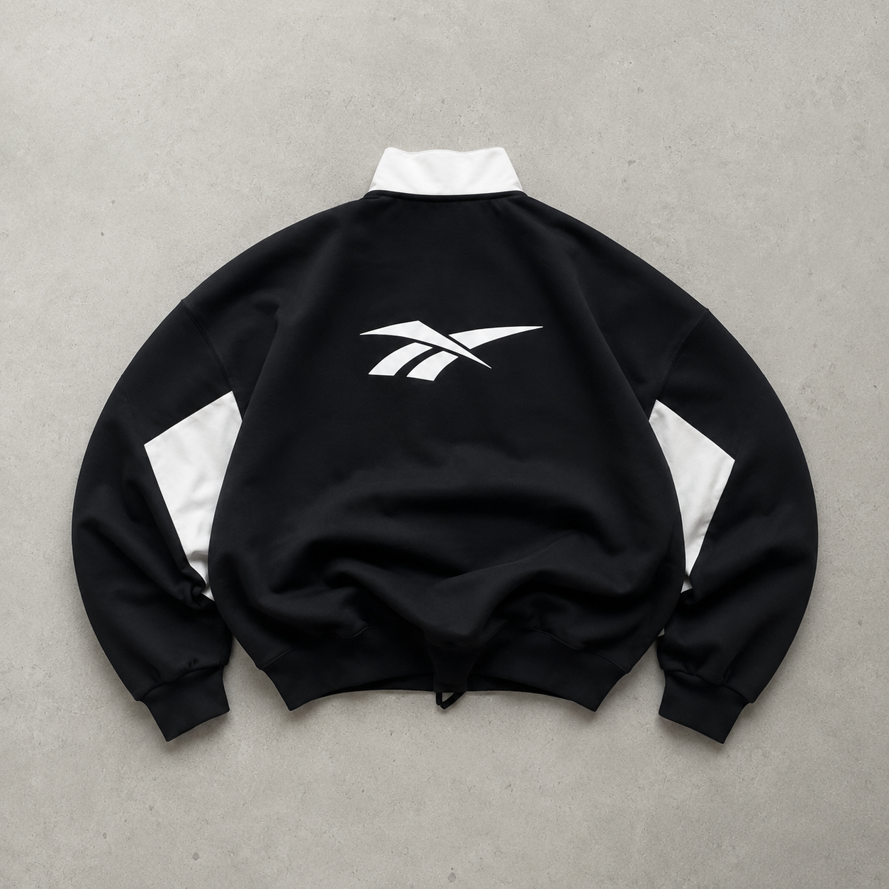 90s 2000 Reebok Windbreaker Black / White Limited Stitched Logo (XL)