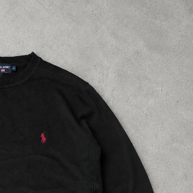 Ralph Lauren Sweater Black Rare (M)