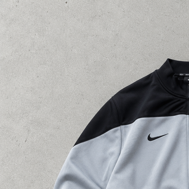 90s Y2K Nike Jacket Black, Grey Rare (S)