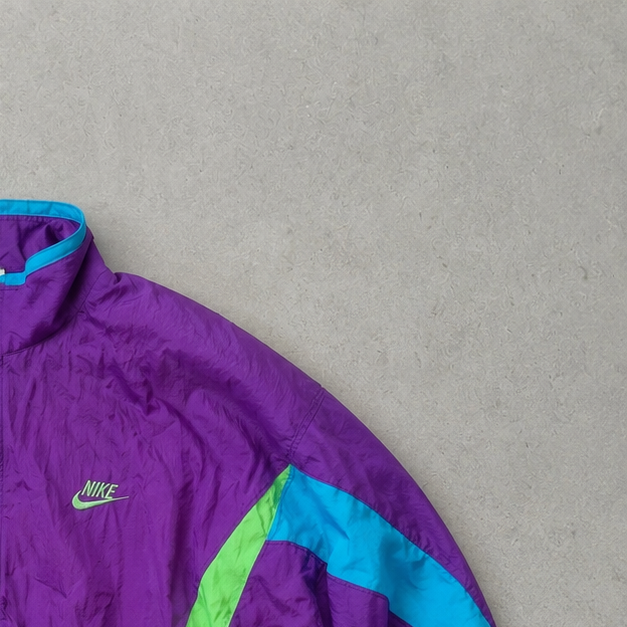 90s Nike Windbreaker Purple, Green Limited (Size L)