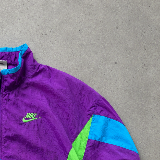 90s Nike Windbreaker Purple, Green Limited (Size L)