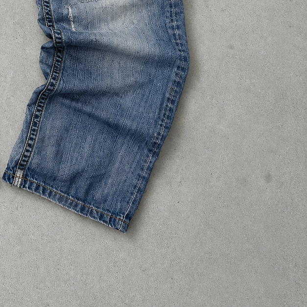 Y2K Vintage True Religion Straight Fit Jeans Blau, Weiß Rare (W38 | DE 54)