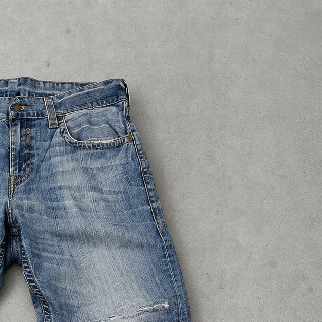 Y2K Vintage True Religion Straight Fit Jeans Blau, Weiß Rare (W38 | DE 54)