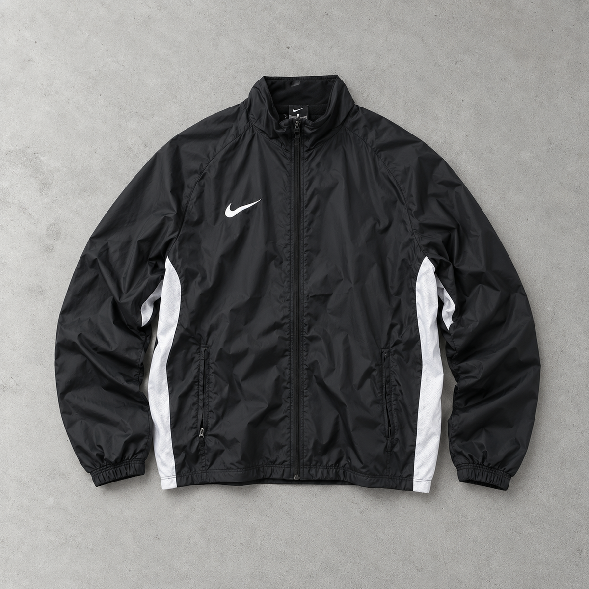 Y2K Nike Windbreaker Schwarz Limited (M)