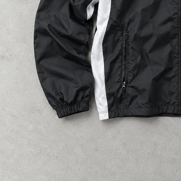 Y2K Nike Windbreaker Schwarz Limited (M)