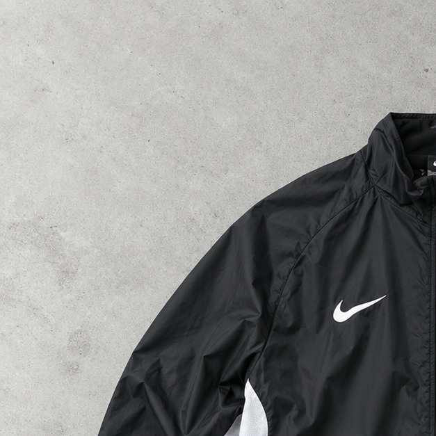 Y2K Nike Windbreaker Schwarz Limited (M)