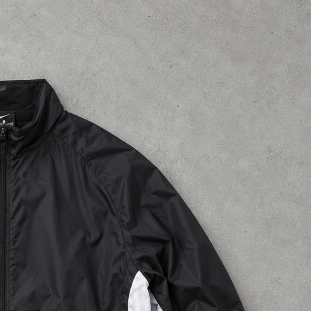 Y2K Nike Windbreaker Schwarz Limited (M)