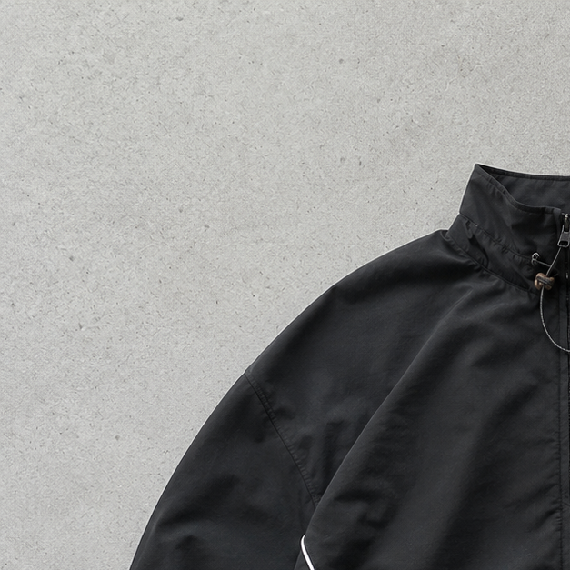Y2K Reebok Windbreaker Black Rare (L)