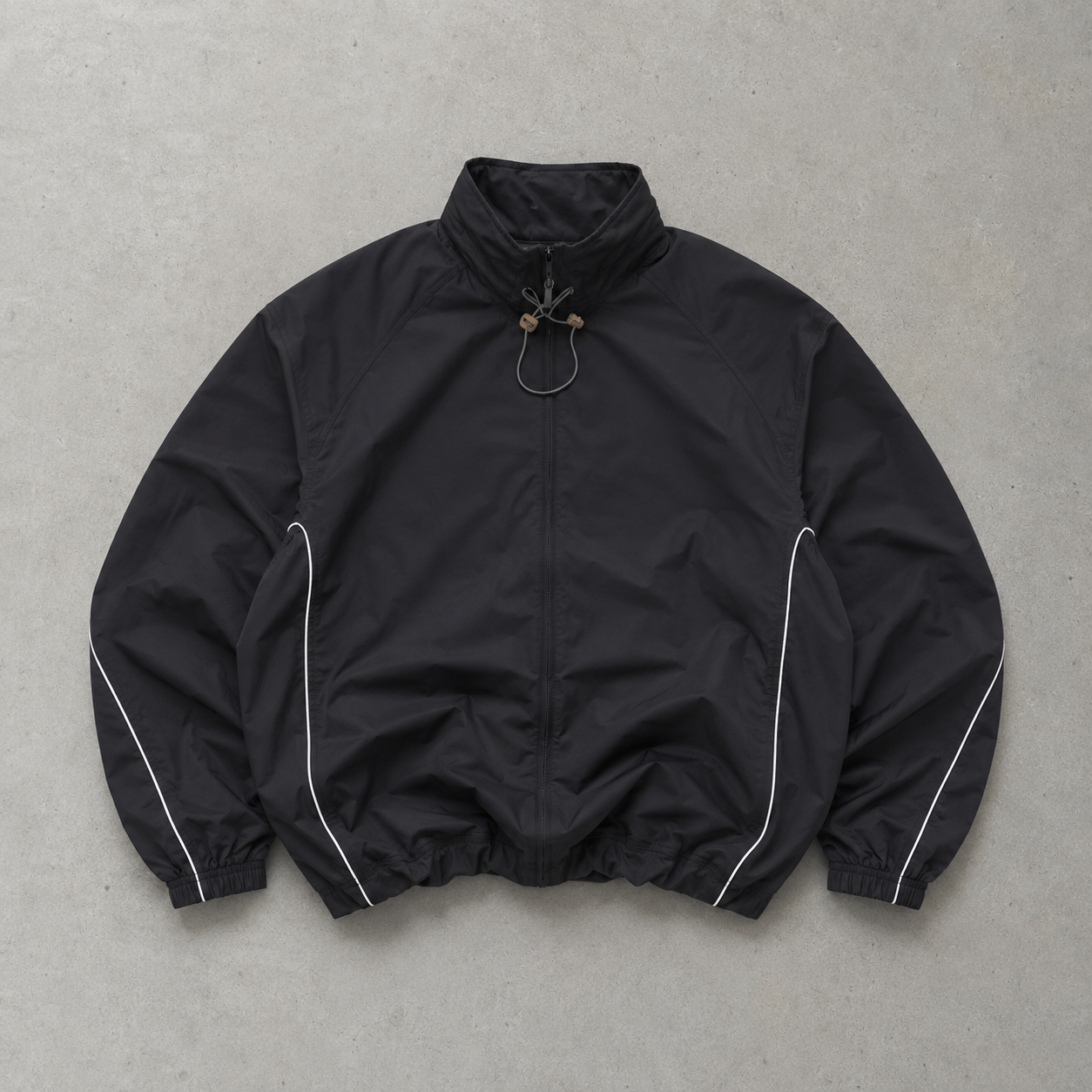 Y2K Reebok Windbreaker Black Rare (L)