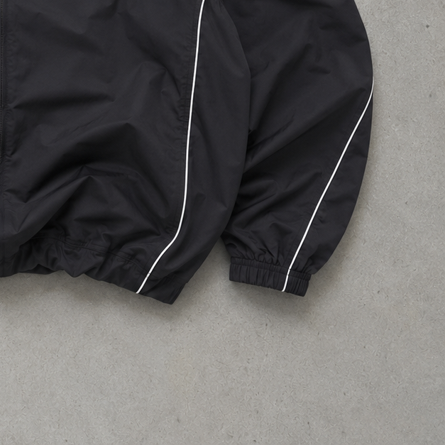 Y2K Reebok Windbreaker Black Rare (L)