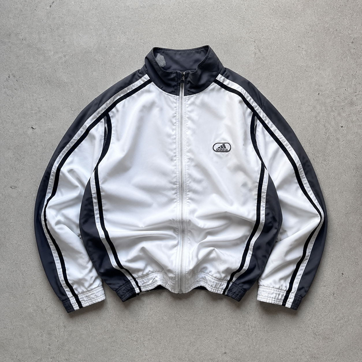 Adidas Vest Weiß, Creme Rare (L) Stitched Logo