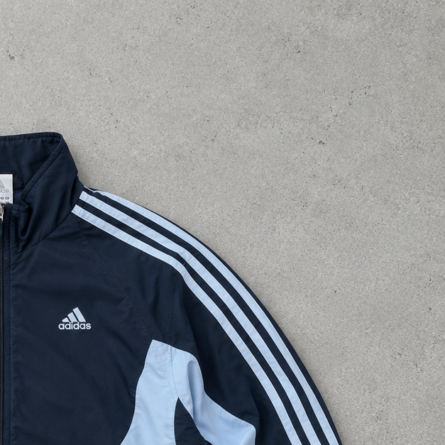 Veste Adidas bleu marine / blanc limitée (S)