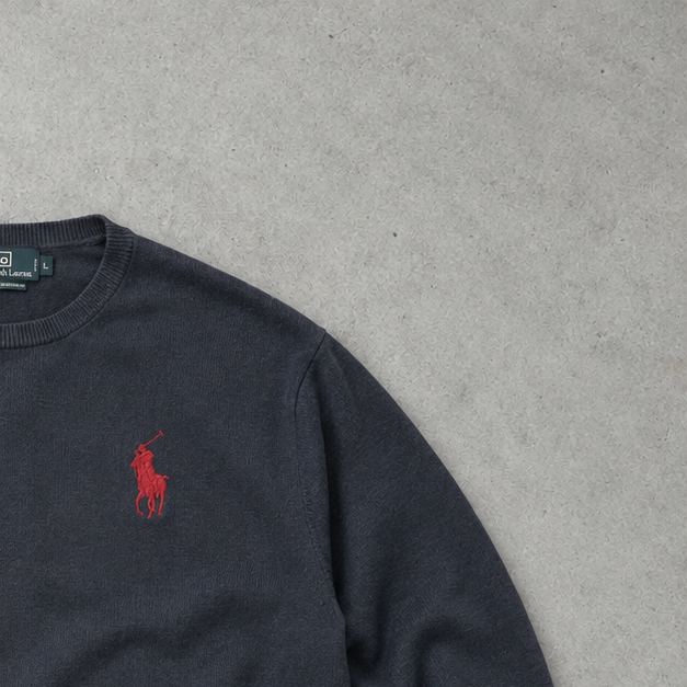 Polo Ralph Lauren Sweater Marineblau Rare (XL)