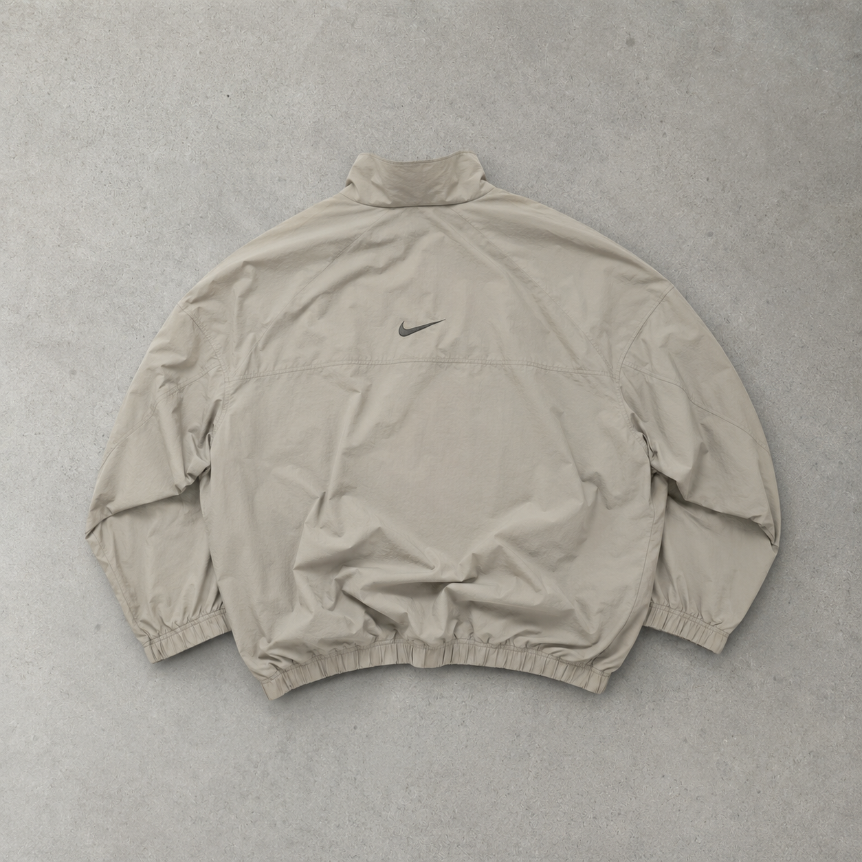 00s Nike Jacket Beige Rare Stitched Logo (Size L)