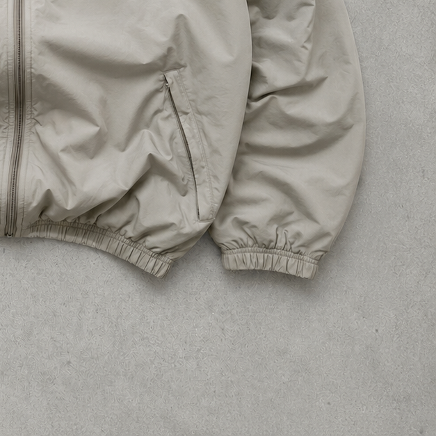 00s Nike Jacket Beige Rare Stitched Logo (Size L)