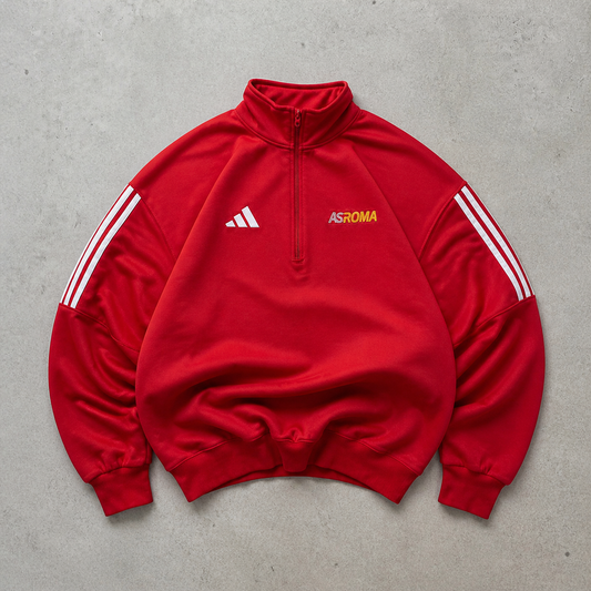 Adidas Hoodie Rot Rare (L) Stitched Logo