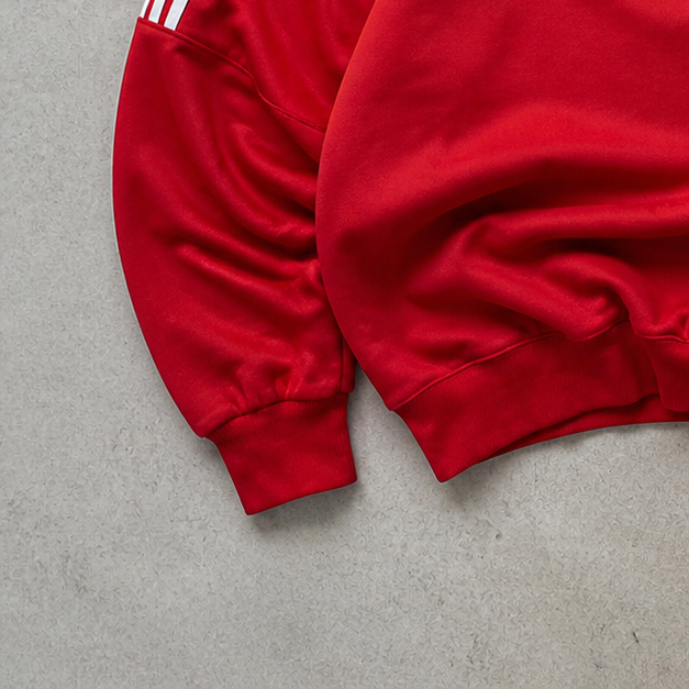 Adidas Hoodie Rot Rare (L) Stitched Logo