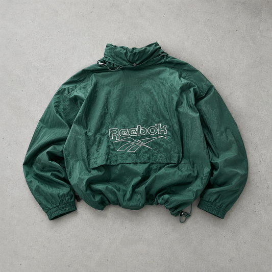 Y2K Reebok Windbreaker Dark Green Limited (L)