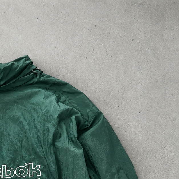 Y2K Reebok Windbreaker Dark Green Limited (L)