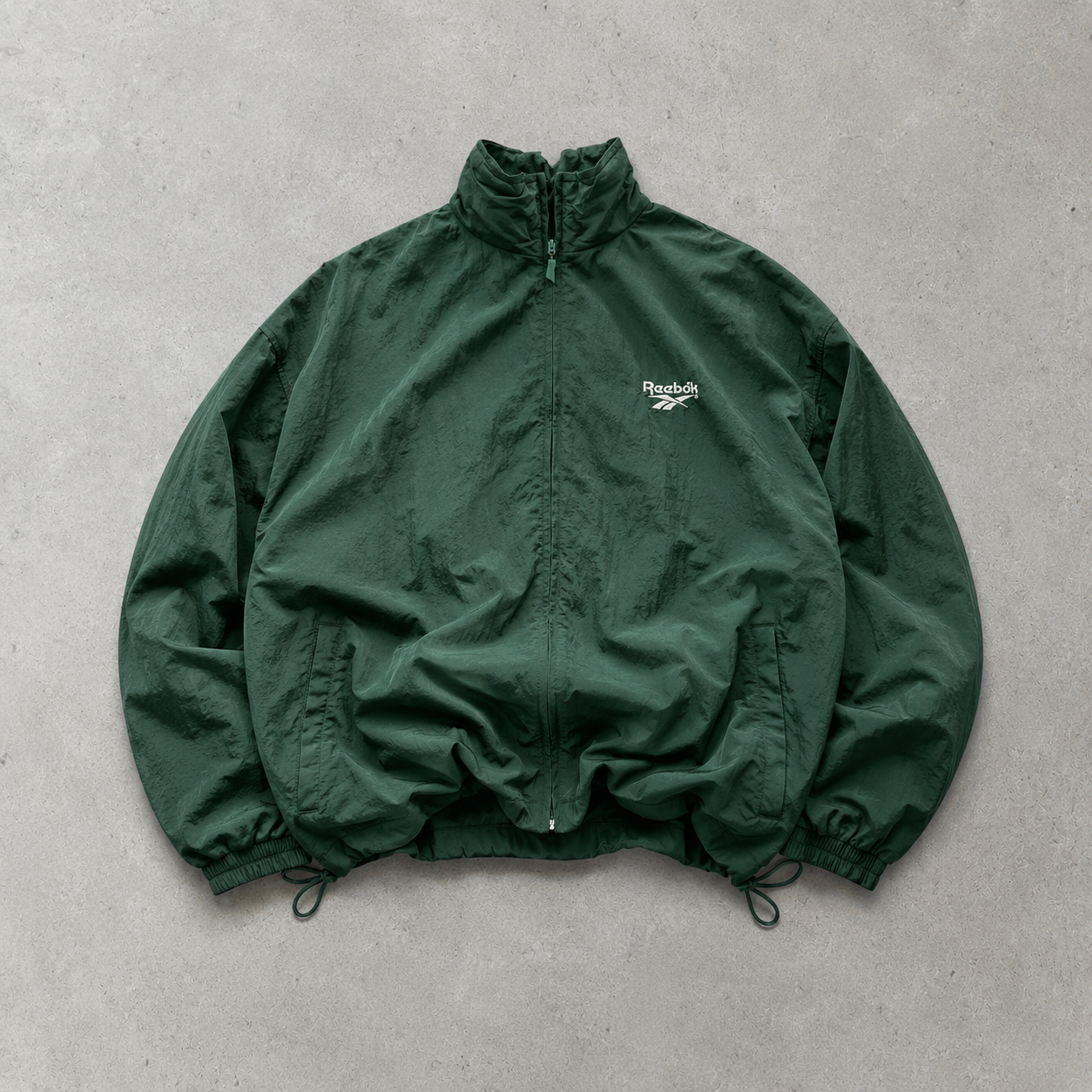 Y2K Reebok Windbreaker Dark Green Limited (L)