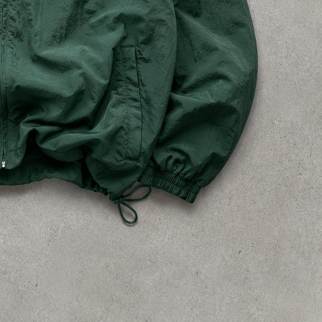 Y2K Reebok Windbreaker Dark Green Limited (L)