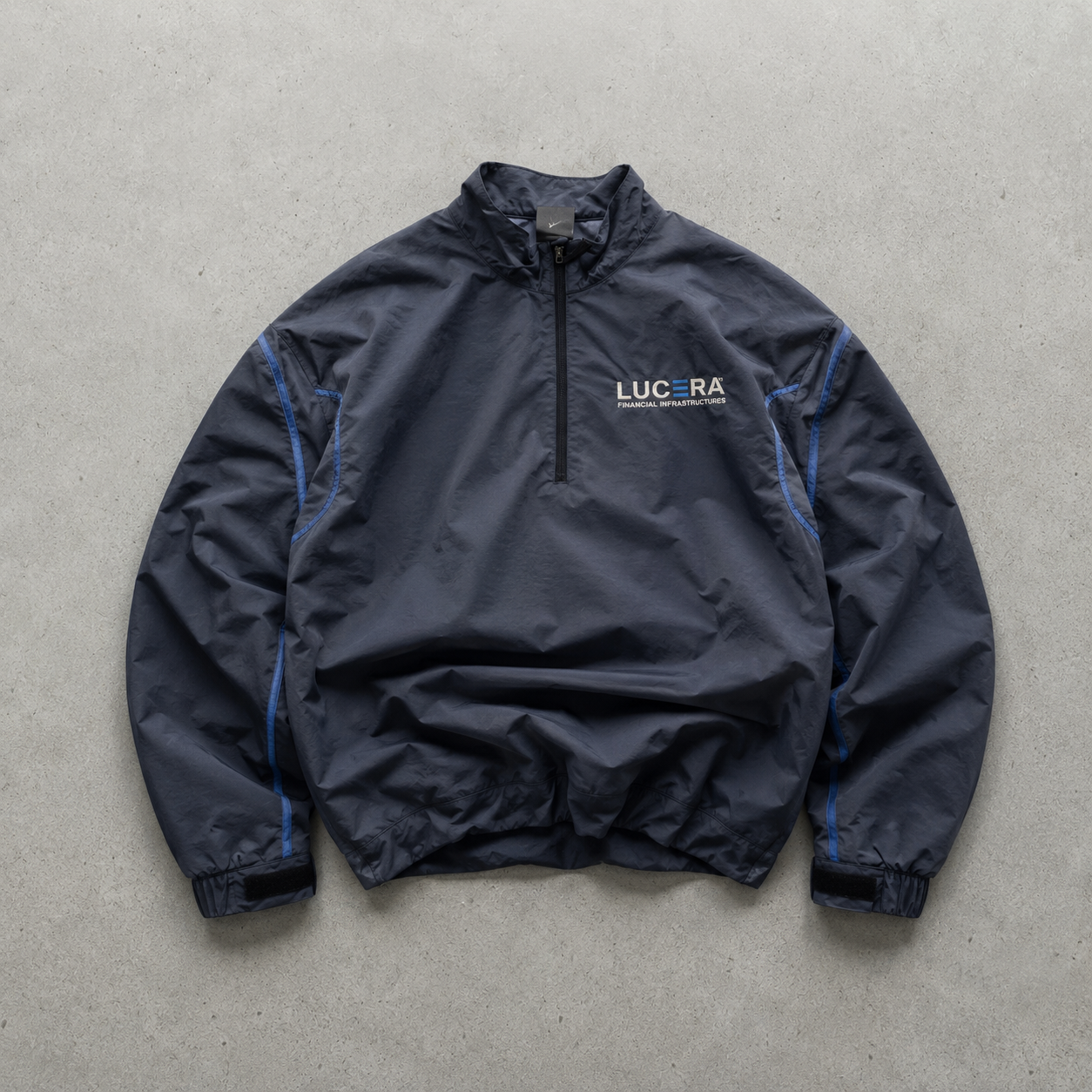 Nike Windbreaker Marineblau Rare Stitched Logo (Size XL)